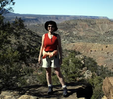 Annette on hike
