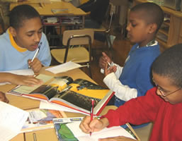 three students