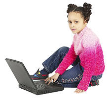 girl at computer