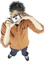 teen with camera