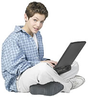 boy and computer