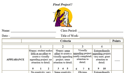 project criteria