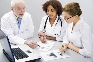 health professionals teaching