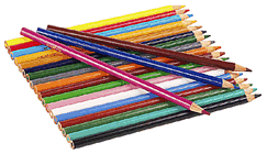 colored pencils