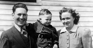 grandpa, dad, and grandma