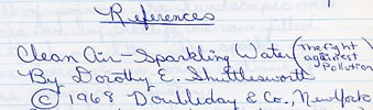 Pollution References