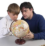 boy and teacher