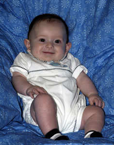 Baby Alex at four months