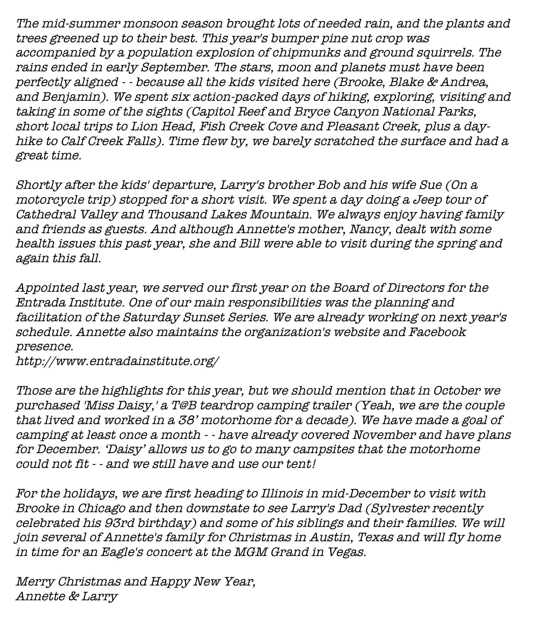 page 2 of letter