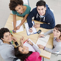 happy students