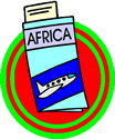 clipart of plane ticket to Africa