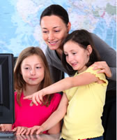 teacher and students
