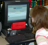 woman at computer