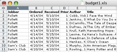 spreadsheet